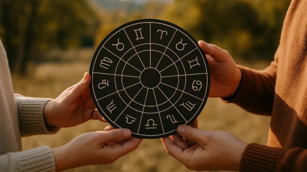 zodiac wheel chart hands illustration for does he miss me