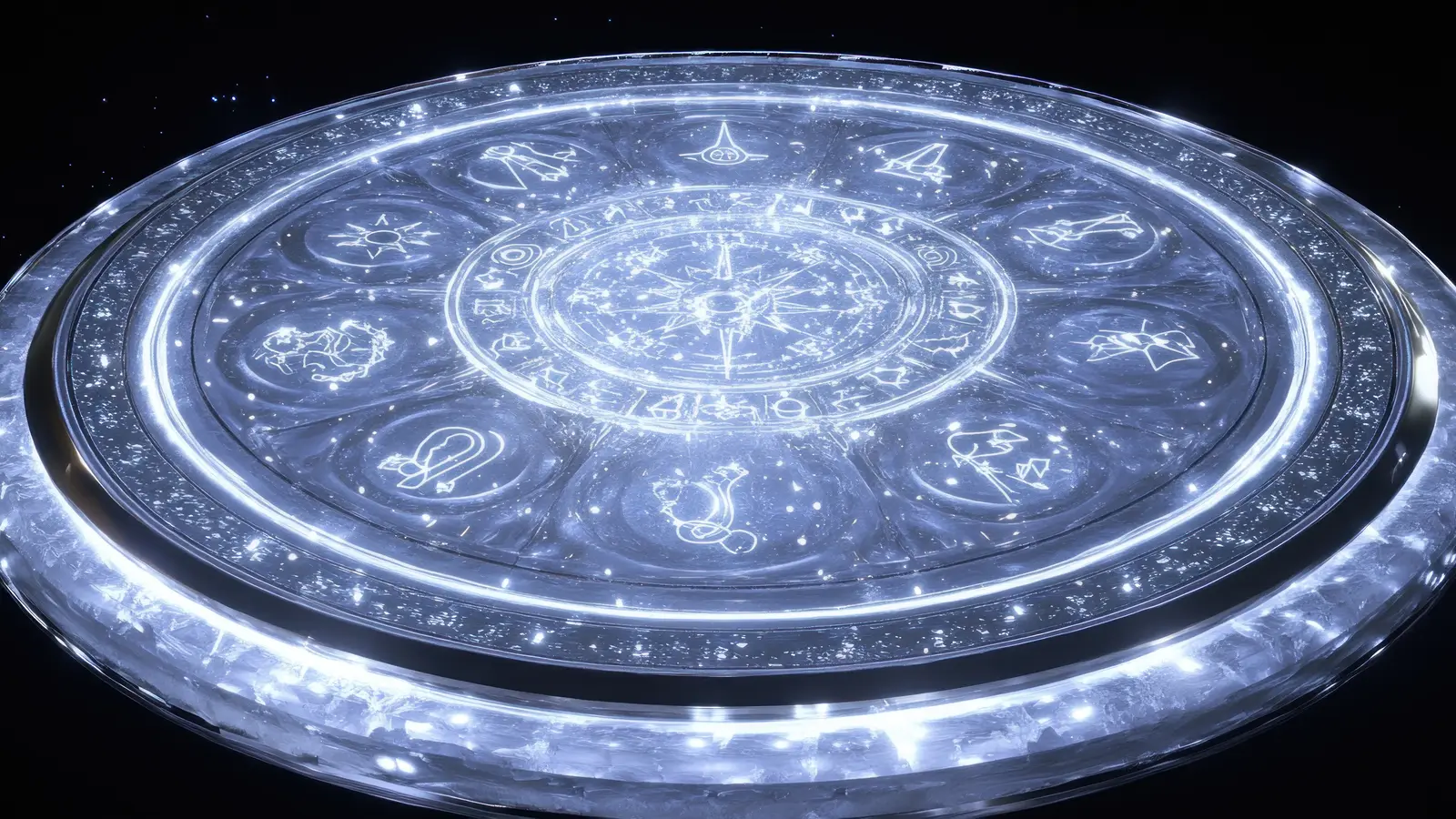 how to get my ex back: Two intertwined zodiac symbols glowing under a starry